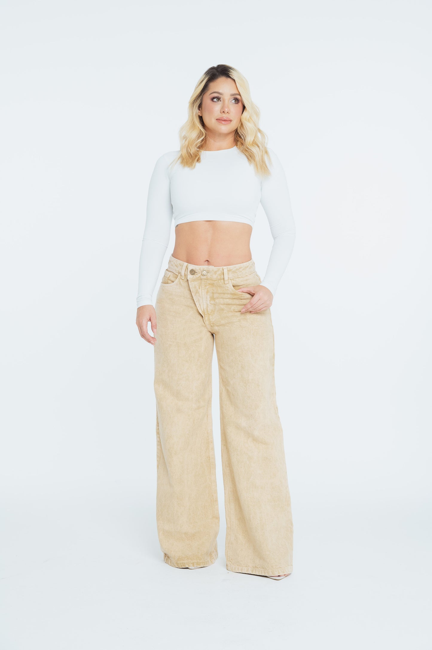 Jeans Palazzo Camel Ref 10019
