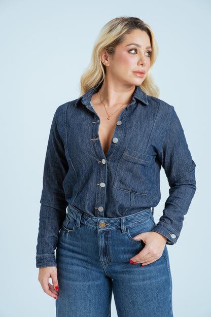 Camisera Denim Liviano Ref 10040