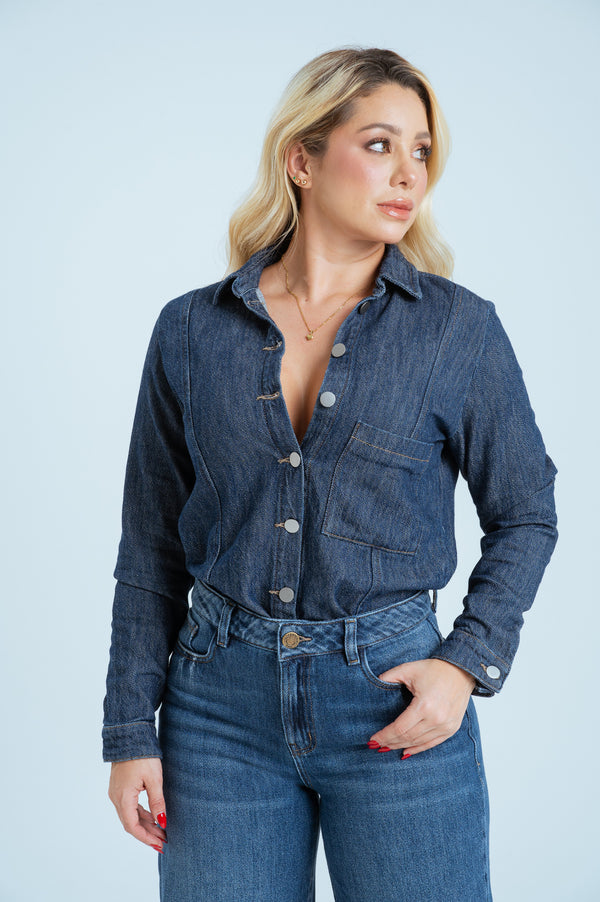 Camisera Denim Liviano Ref 10040