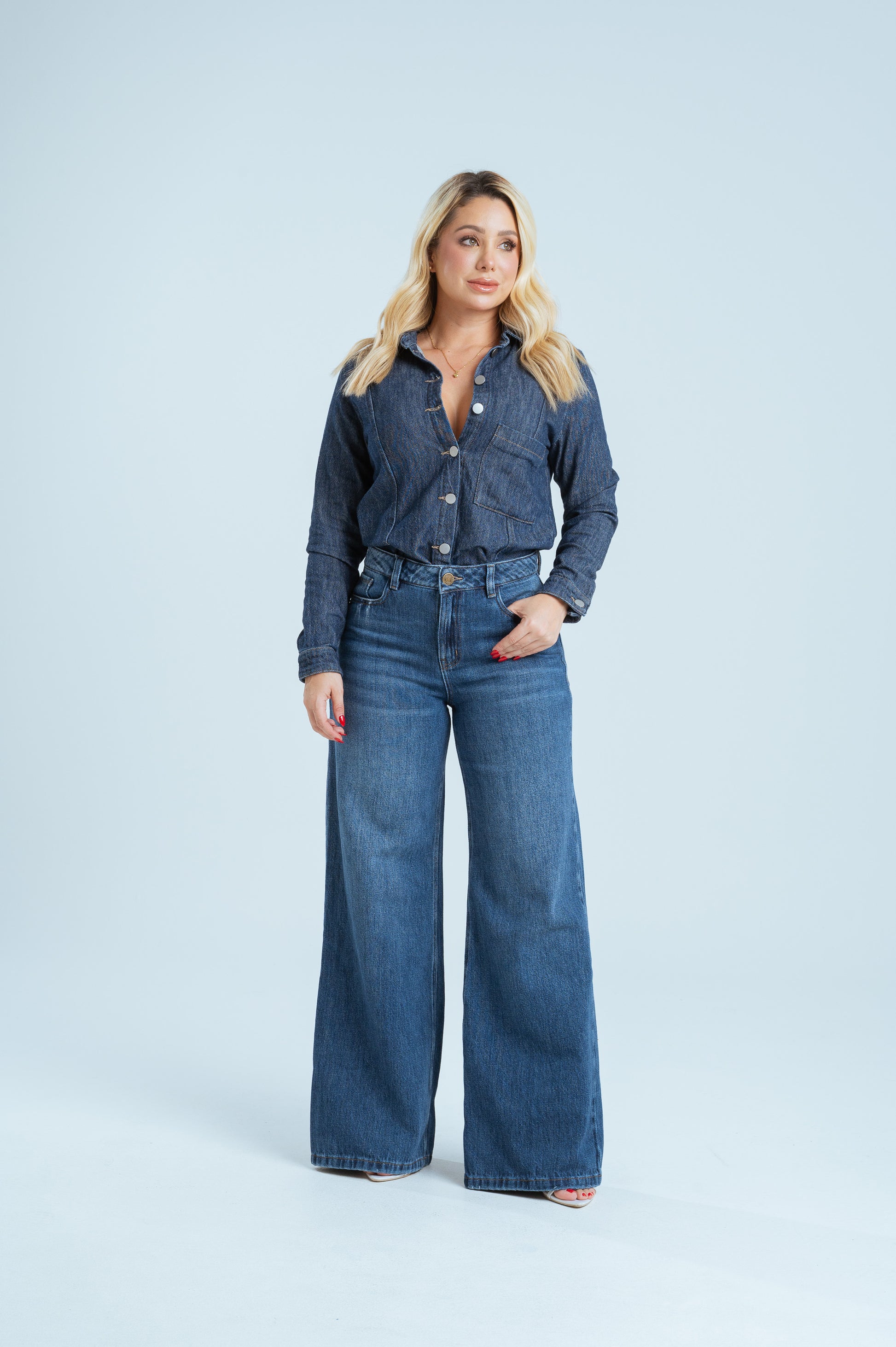 Camisera Denim Liviano Ref 10040