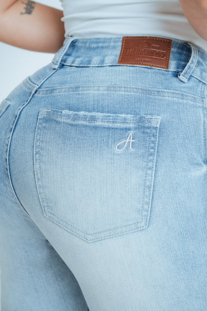 Jean Skinny Roto Casual para Mujer - American Jeans
