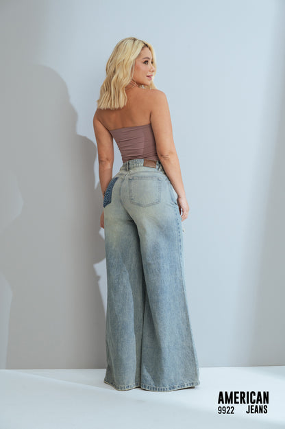 Jeans Palazzo Ref 9922